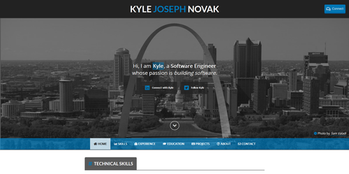 KyleJNovak.com (old developer portfolio SPA)